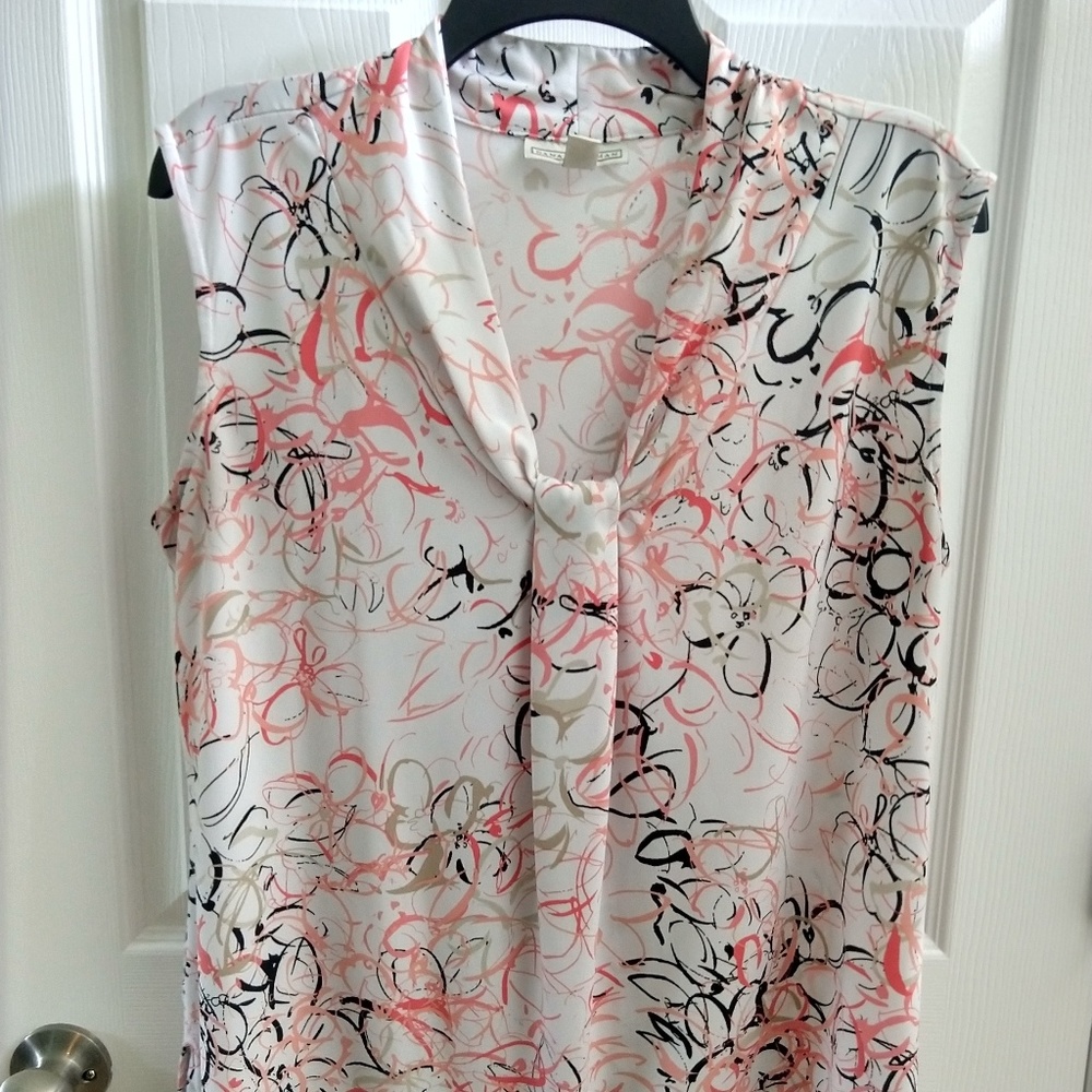 Pink printed top